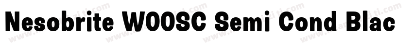 Nesobrite W00SC Semi Cond Black字体转换
